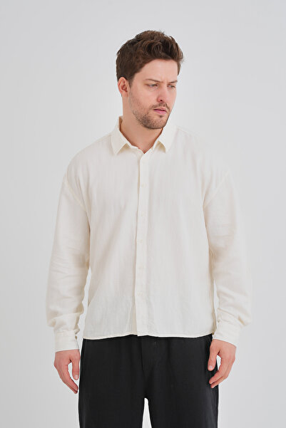 Redline Bond Linen Oversize Comfortable Fit Premium Fabric Basic Shirt