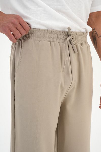 Redline Anchor Men's Comfortable Elastic Waist Fabric Trousers