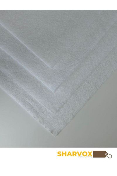 Sharvox White Colored Activity Felt Meter Thin Felt Fabric Activity Felt Felt 1 Meter 100 cm X 100 cm