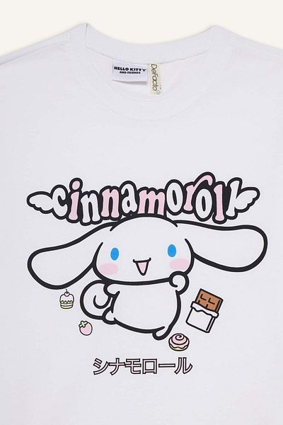 DeFacto Κοντομάνικο μπλουζάκι για κορίτσια Hello Kitty Relax Fit Crew F5815A825HS