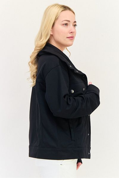 adidas Women Sportswear Fit Long Sleeves Outdoor Club Track Jacket, Black