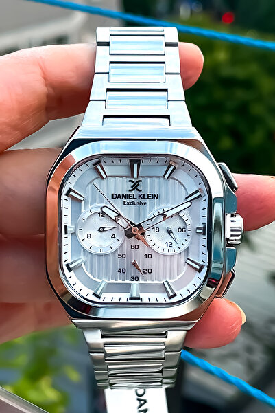 Daniel Klein Men's Steel Wristwatch - Tum Functions Active Bracelet