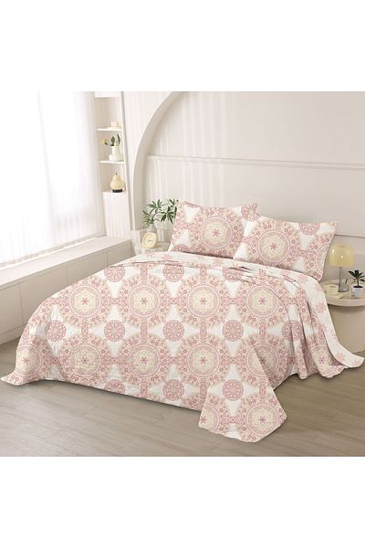 Orange Bed & Bath New Big |Double Bed Cover 3 Pieces - Caselli