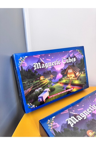 minigimin dolabı Minecraft manyetik bloklar 132 parca portal serisi miknatisli bloklar