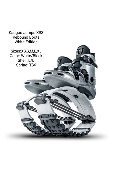 Kangoo Jumps XR3 Rebound Shoes White Edition Size Medium