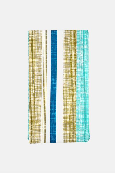 Nautica 3 Pieces King Striped Bead Sheet Set, Multicolor