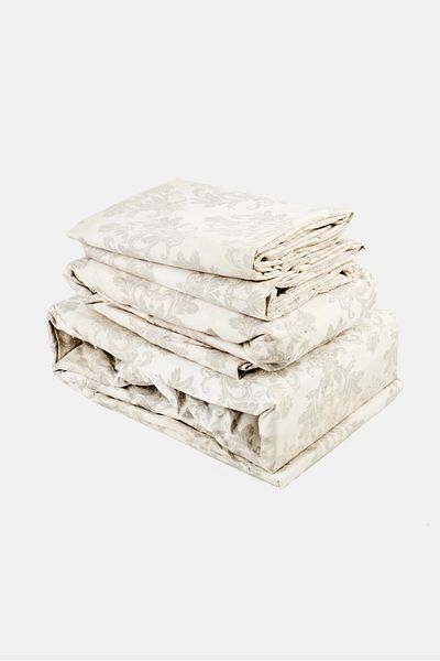 NANETTE LEPORE 4 Pieces Floral Pattern Cotton Feel Flat Sheet With Pillow Case Set, Multicolor