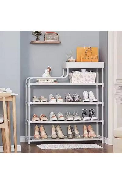 rexa Hot Selling Layers 80cm Metal Multifunctional Shoes Storage Shelf Racks