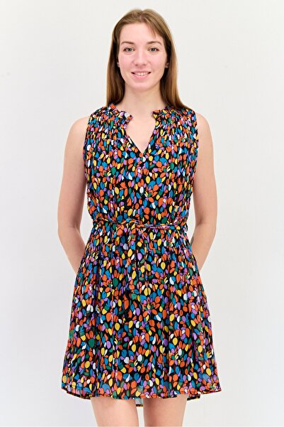 Salsa Women Allover Print Mini Dress, Multicolor