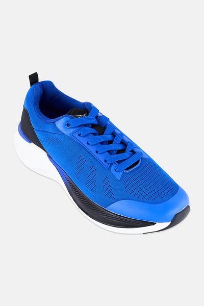 Tapout Men Lace Brand Logo Outdoor Shoes, Blue