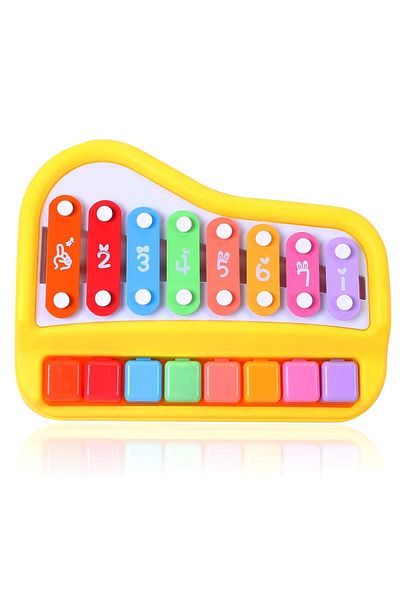 rexa Eight tone hand tapping baby 2-in-1 xylophone instrument, children's music piano