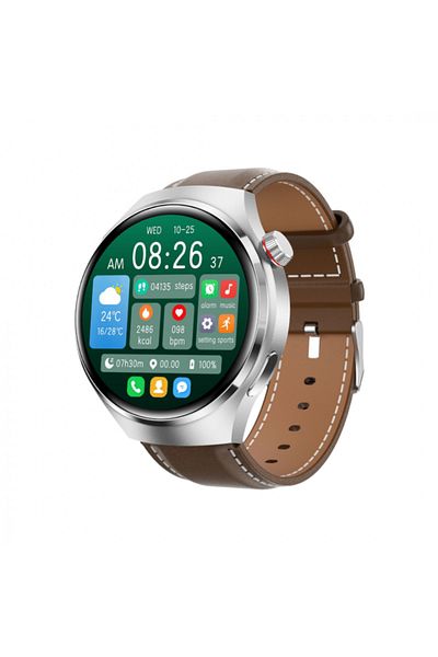 zyteq ZYTEQ®️ Smartwatch, BT call, sports, water resistant, notifications, monitoring, silver