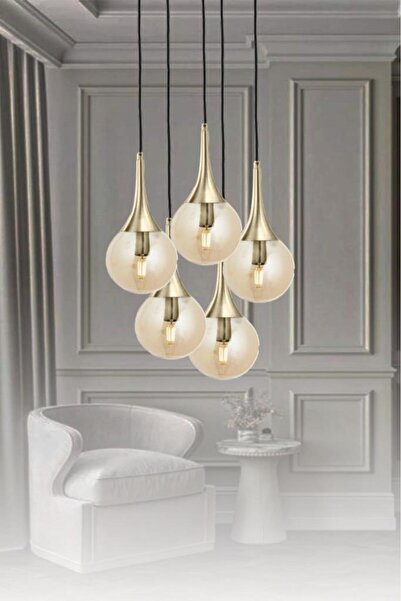 Eray Aydınlatma ERY 3729-28-05 5 li Eskitme Sarkıt Avize