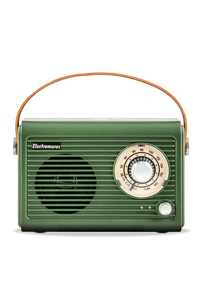 Electromures Retro radio with Bluetooth speaker Electromures EM 1005, 5V, 1500 mAh, Autonomy 6 h, Green
