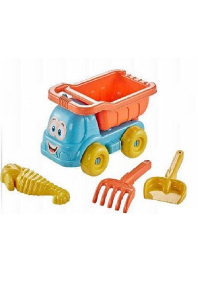rexa Smiling Dump Truck Toy Friendly Face Design for Toddlers