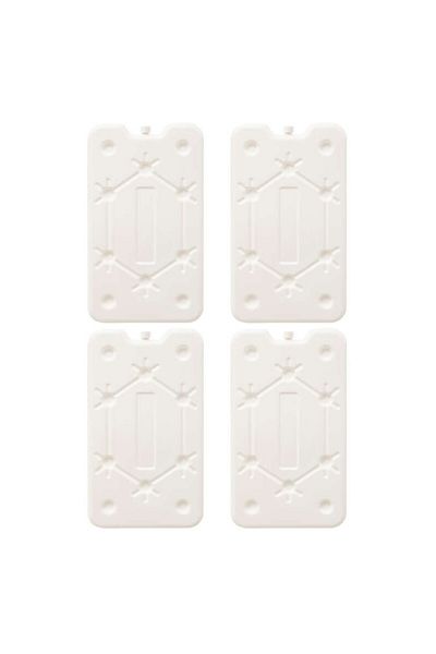 KRASINO Set of 4 White tablets, refrigerated box, 400 ml, 15 x 1.5 x H. 25 cm