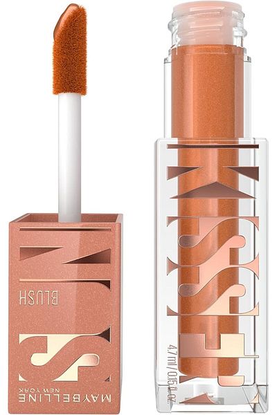 LEADING LINES Maybelline New York, Sunkisser Shimmer Liquid Blush with Vitamin E, 12 (Summer in the City)