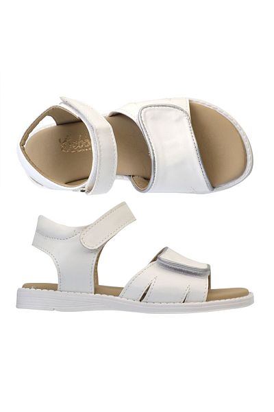 Bebbini Bella-White Vegan Girl's Sandals