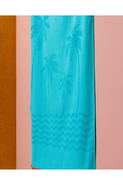 Madame Coco Fourne 100% Cotton Beach Towel - Turquoise - 70X150 cm