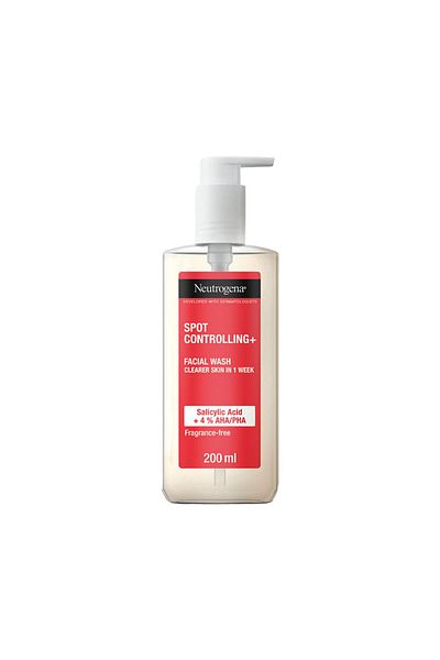 Neutrogena Spot Controlling Salicylic Acid Facial Wash 200 ml + Daily Serum 30 ml