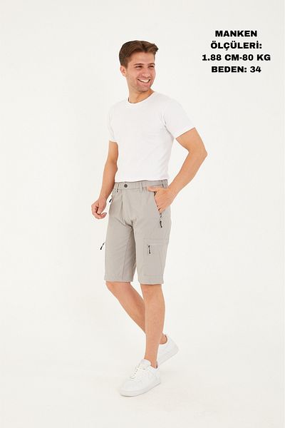 Camp Scoutland Camp715 Outdoor Tactical Water Repellent Summer Ανδρικό Πέτρινο Σορτς Tactical