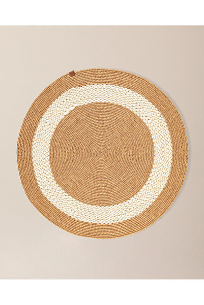 Madame Coco Vernal Yuvarlak Kilim - Naturel/Krem - 100 cm
