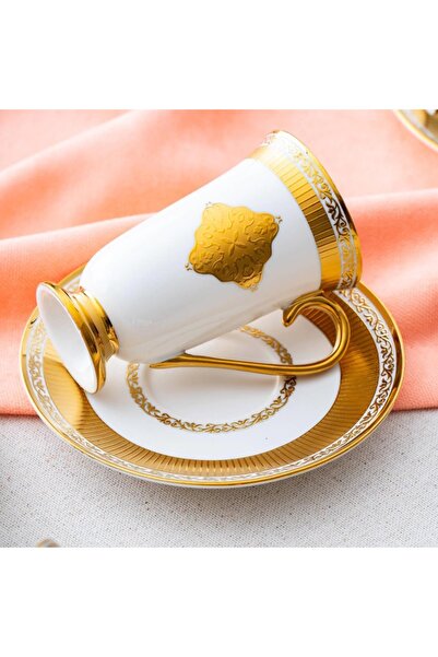 DGCHOME Becket 6 Kişilik Türk Kahvesi Fincanı