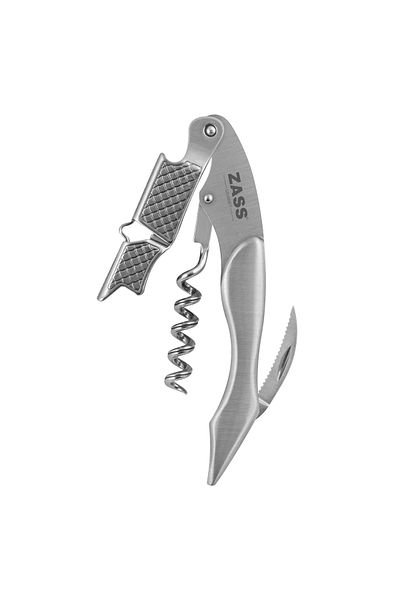 Zass Professional Stainless Steel Corkscrew ZASS Gourmet ZG-SSWO 01, Multifunctional