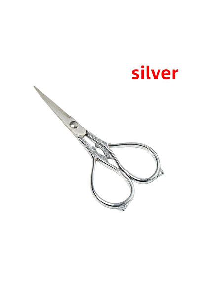 Choice1 Silver Scissor Stainless Steel Tailor's Scissors Cross Stitch Antique...