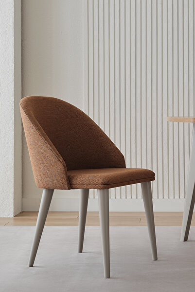 Enza Home Cante Sandalye, Dokuma Kumaş - Kiremit