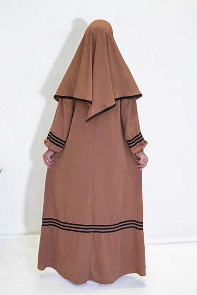 Bym Fashion Shawl Dress Double Set 6036 Tan