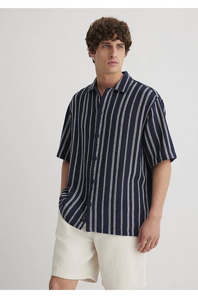 Mavi 0211541-70490 Πουκάμισο με ρίγες Navy Blue
