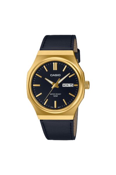 Casio CASIO Men's Analog Black Dial Watch - MTP-E735GL-1AVDF
