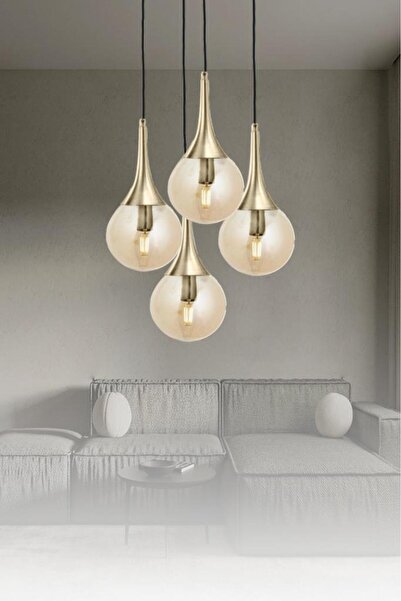 Eray Aydınlatma ERY 3729-28-04 4 lü Eskitme Sarkıt Avize