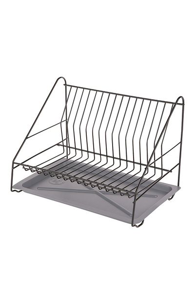 ALTOM DESIGN Στραγγιστήρι πιάτων Altom μαύρο, ατσάλινο, 35 cm