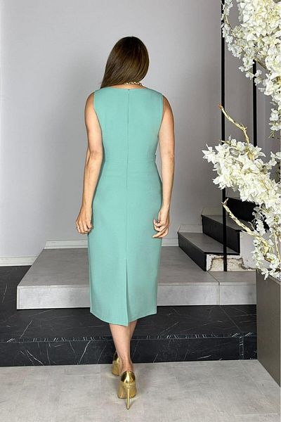 gesmoda G1434 Waist Detailed Sleeveless Dress Mint