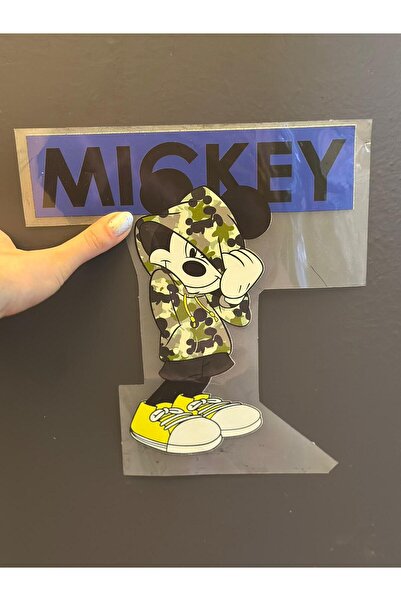 Gönülden Tasarım STICK ON FERĂSTRE DESEN ANIMAT HERO MOUSE TRANSFER PRINT ARM...