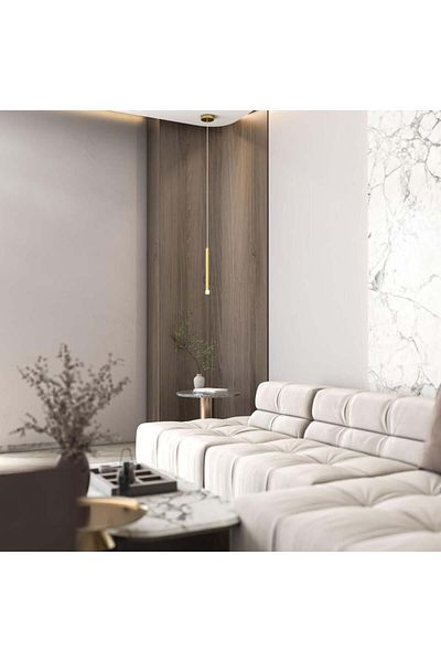Ucandle Rectangular LED Chandelier - White