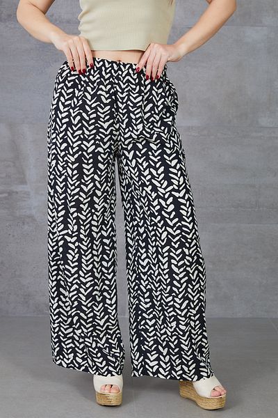 DPARİS Patterned Wide Leg Trousers