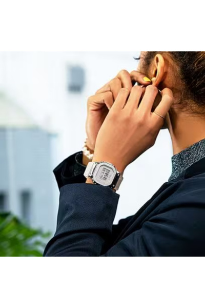 G-SHOCK Women's Digital Grey Dial Watch - GM-S5600SK-7DR