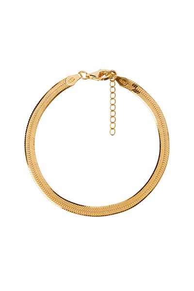 Genesis Bratara Herringbone din Argint si Argint Placat cu Aur – Genesis