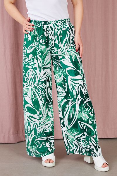 DPARİS Patterned Elastic Waist Trousers