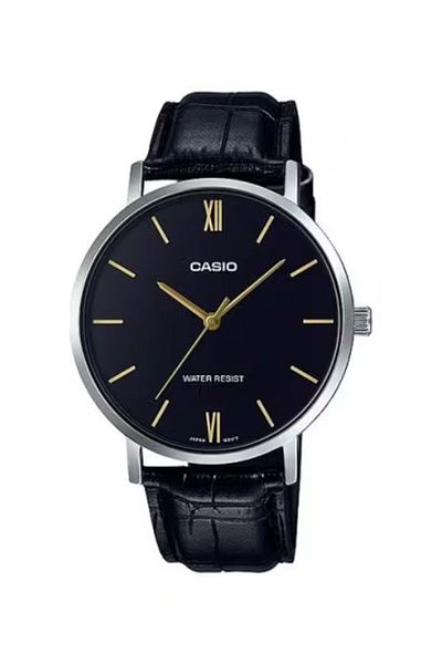 Casio CASIO Men's Analog Black Dial Watch - MTP-VT01L-1BUDF