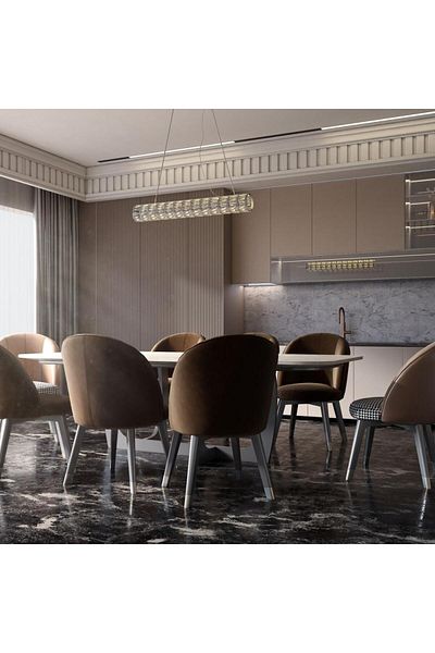 Ucandle 1m CCT Round LED Pendant Chandelier