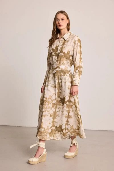 Gusto Fusta lungă evazată Kelebek Collection - Bej