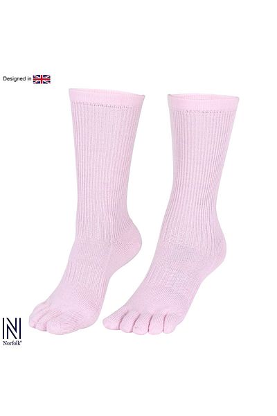NORFOLK BRUGES Merino Wool Αποτρέπει το Μανιτάρι και το Οσμή Κάλτσες με δάχτυλα 1 ζευγάρι Πακέτο Ροζ