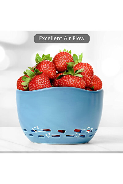 Fng8 Set of 4 Fng8 fruit bowls, ceramic, multicolor, 7.5 x 8 x 12 cm