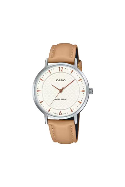 Casio CASIO Women's Analog Beige Dial Watch - LTP-VT04L-7A1DF