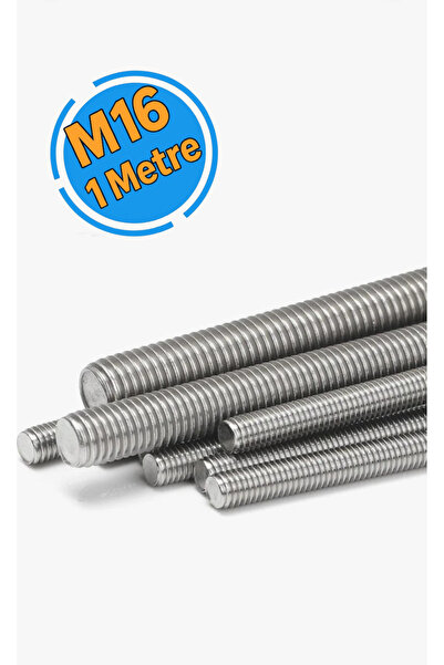 BEMA TOOLS M16x1000 mm Saplama Galvanizli Gijon Rot Tij Başsız Civata