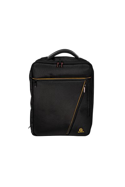Exacompta 15.6" Exactive Dual Laptop Backpack 17734e, Black